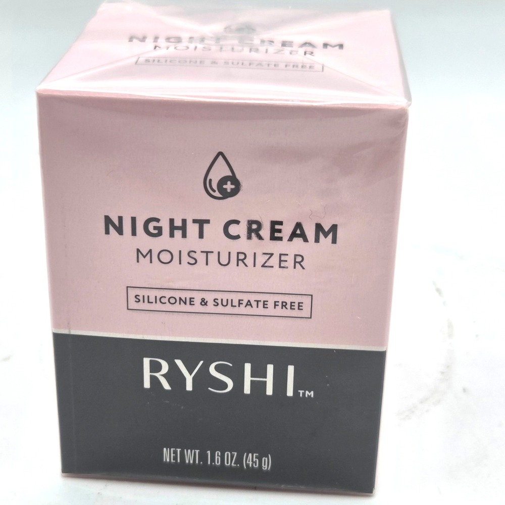 RYSHI Night Cream Moisturizer 1.6 oz 45g Silicone Sulfate Free Sealed